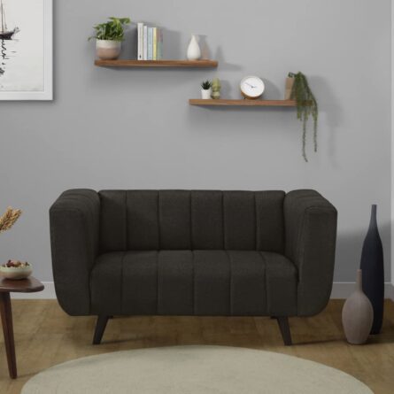 Velvet 2 Seater Sofa Green Colour - Image 3