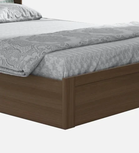 King Size Bed in Brown Finish with Box Storage - Image 3