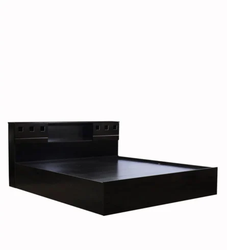 King Size Bed in Brown Finish with Box Storage (Copy) - Image 2